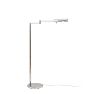 Vintage Mid Century Modern Nickel Plated Rectagular Task Floor Lamp