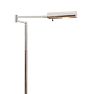 Vintage Mid Century Modern Nickel Plated Rectagular Task Floor Lamp