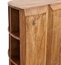 Vintage Traditional Demilune Wooden Cubby Shelf
