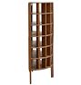 Vintage Traditional Demilune Wooden Cubby Shelf