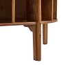 Vintage Traditional Demilune Wooden Cubby Shelf
