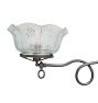 Vintage Victorian  2 Light Chandelier with Wheel Cut Shades