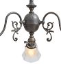 Vintage Victorian Chandelier Down Light with Leaf Motif