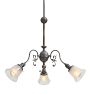 Vintage Victorian Chandelier Down Light with Leaf Motif