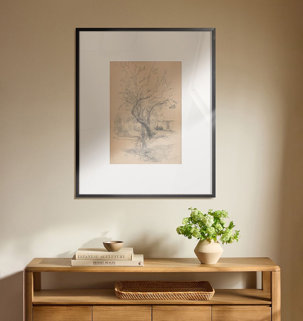 A Road in Polling by Arthur Wesley Dow Framed Reproduction Wall Art Print by Rejuvenation