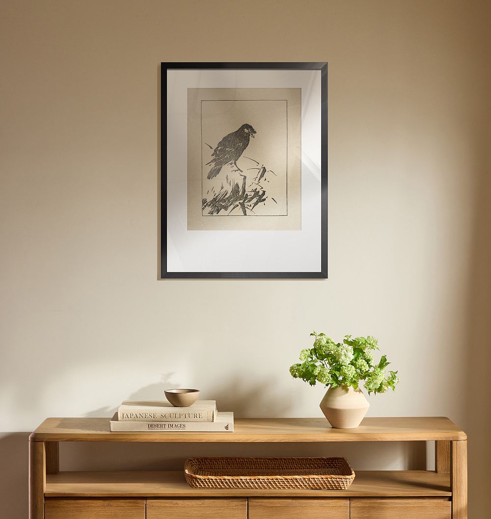 Raven by Arthur Wesley Dow Framed Reproduction Wall Art Print by Rejuvenation