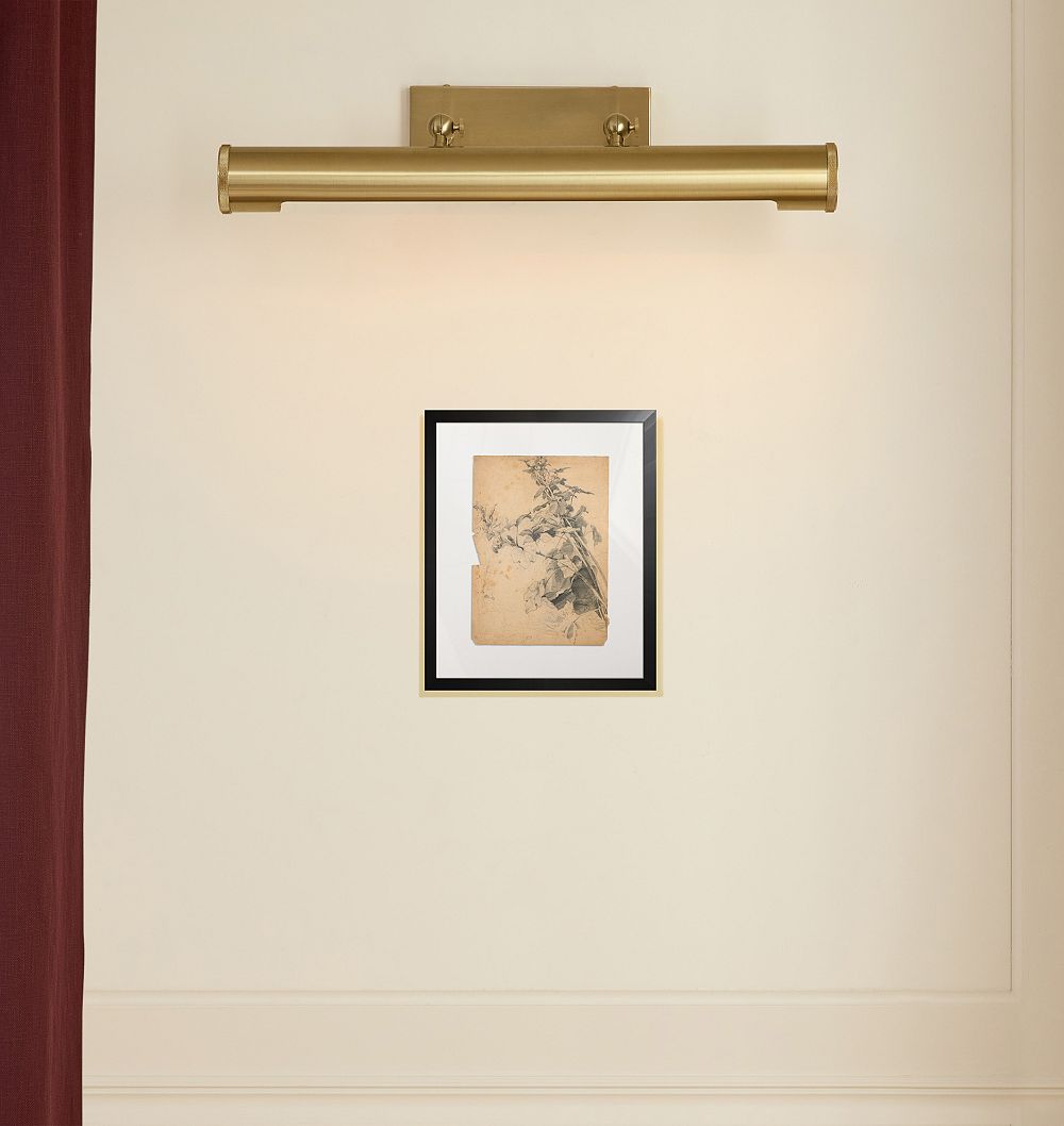 Study of Foliage by William Trost Richards Framed Reproduction Wall Art Print by Rejuvenation