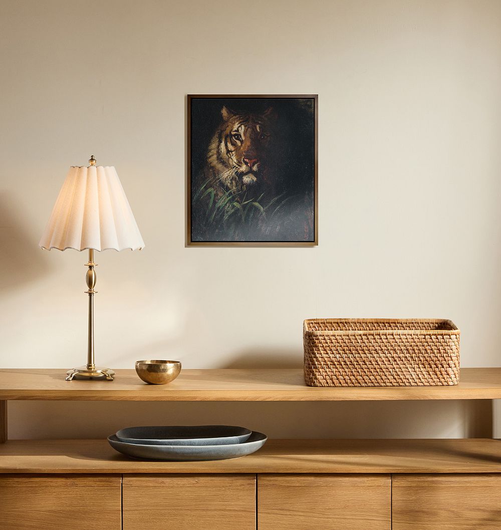 Tiger's Head by Abbot Handerson Thayer Framed Reproduction Wall Art Print by Rejuvenation