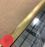 Open Box: Arched Metal Framed Mirror (24"W x 40"H), French Cleat - Aged Brass