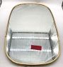 Open Box: Capsule Metal Framed Mirror, French Cleat - Aged Brass