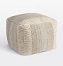 Open Box: Kaia Corded Pouf (22" x 22" x 16") - Neutral