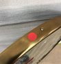 Open Box: Metal Framed Pill Mirror (22" W x 36"H), French Cleat - Heritage Brass