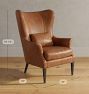 Clinton Modern Wingback Leather Chair
