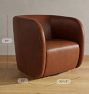 Estelle Leather Swivel Chair