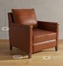 Thorp Leather Manual Recliner Chair