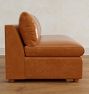 Roswell Leather Armless Sofa Sectional Component
