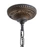 Vintage Classical Revival Chandelier 5 Light Bare Bulb