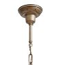 Vintage Classical Revival Chandelier 5 Light Bare Bulb
