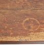 Vintage Dining Table with Cross Legs in Spanish Oak