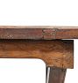Vintage Dining Table with Cross Legs in Spanish Oak