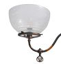 Vintage Victorian Chandelier 2 Arm Gas Japanned