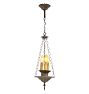 Vintage Classical Revival Pendant Metal Bowl