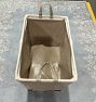 Open Box: Steele Canvas x Rejuvenation Steeletex Laundry Cart, 2.5 Bushel - Tan Vinyl, Natural