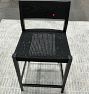 Open Box: Bayley Counter Stool with Woven Rope Seat - Black Ash
