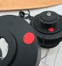 Open Box: Falcon Ceiling Fan (13"L, 64" Dia) - Matte Black, Oak Blade