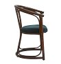 Set of 4 Vintage Midcentury Dutch Bentwood Dining Chairs with Upholstered Seat