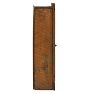 Vintage Rustic Wall Hung Cabinet in wood with worn Green Paint