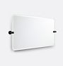 Rigdon Frameless Wide Rectangle Pivot Mirror, 38" x 24" - Oil-Rubbed Bronze