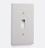 Fenton Single Toggle Switchplate, Polished Nickel