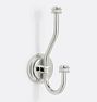 Rigdon Double Hook, Polished Nickel
