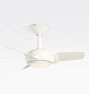 Open Box: Kestrel LED Ceiling Fan (14") - Matte White & White Blades