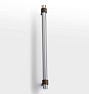 Harlow Appliance Pull, 12" - Oil-Rubbed Bronze & Polished Chrome, 12" Centre-to-Centre