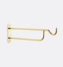 Long Outdoor Plant Hanger, Aged Brass