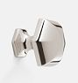 Hexagon Cabinet Knob, Polished Nickel
