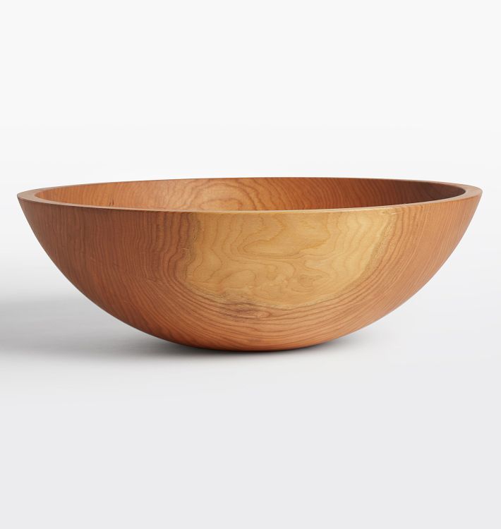 Solid Cherry Wood Salad Bowl