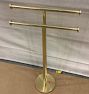 Open Box: Riley Standing Double Towel Bar (11"W x 37.5"H) - Aged Brass