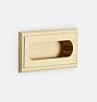 Ingram Inset 4in Cabinet Flush Pull CP