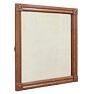 Vintage Late 19th Century Carved Oak Eastlake Colonial Revival Wall Mirror Square