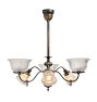 Vintage Victorian 6 Light Chandelier Gas Electric