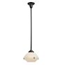 Vintage Industrial Pendant with 2 Pieces Holophane Shade