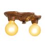 Vintage Art Deco Iron Flush Mount