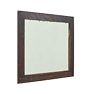 Vintage Primitive Stained Oak Wall Mirror