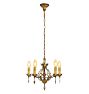 Vintage Romance Revival Painted Cast Chandelier