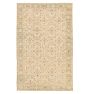 Vintage Turkish Wool Hand-Knotted Allover Cream Area Rug 9'7" x 6'2"