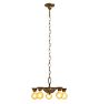Vintage Art Deco Ornate Brass  Chandelier
