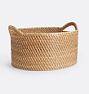 Open Box: Rinna Rattan Basket, Oval (18"L x 15"W x 10"H) - Natural
